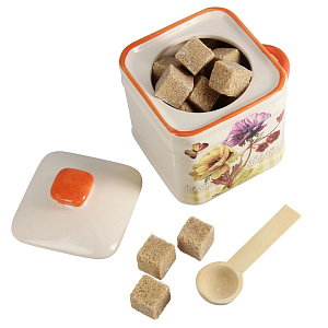 Банка c ложкой Элегия Коралл, 260мл 000000000001119125