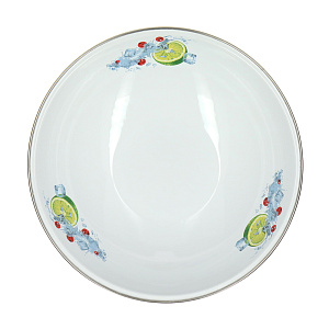 Миска 3,5л СТАЛЬ-ЭМАЛЬ с нержавеющим ободком 000000000001101616