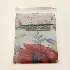 Дорожка Маки акварель, 50х145 см 000000000001185218