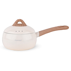 Ковш с крышкой 2л ESPRADO Bola антипригарное покрытие индукция белый алюминий 000000000001222747