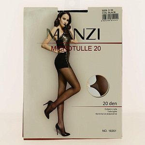 MANZI КОЛГОТКИ ЖЕНСКИЕ MICROTULLE 20 р3 BLACK 000000000001186693