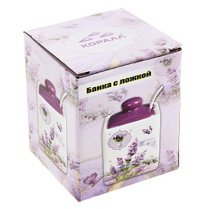 Банка для сыпучих продуктов Французская долина Коралл, 260мл, керамика 000000000001152890