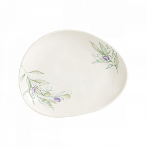 Набор столовой посуды 8 предметов DE'NASTIA Оливки (кружка 450мл-2шт/суповая 500мл-2шт/обеденная 24,7см-2шт/десертная 19,5см-2шт) фарфор 000000000001225123