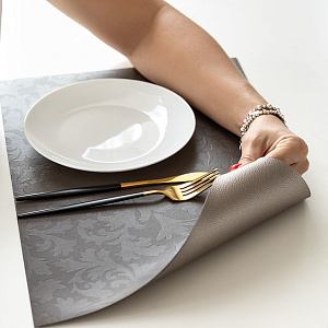 Салфетка сервировочная 45x30см LUCKY LUCKY прямоугольник бронза искусственная кожа ПВХ 000000000001214127