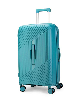 Чемодан на колесах M (42х26х65см) полосы индиго PP 000000000001226559