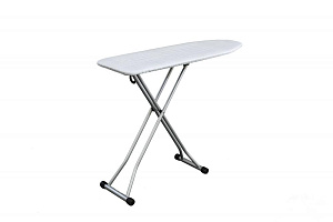 Доска гладильная 110х33см PERILLA Гиги однотонная. Имеет пластиковый крючок для крепления в шкафу. Гладильная поверхность-металл термостойкий чехол 000000000001205948