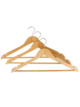 Набор вешалок 3шт 44,5см ПОСУДА ЦЕНТР дерево 000000000001215490