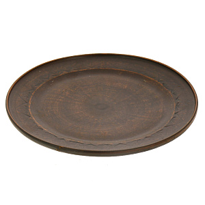 Тарелка 20см ПОВОД резная Красная глина керамика 000000000001171086