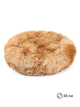 Лежанка-плюшка Д48см для животных в ассортименте полиэстер/синтепон 000000000001229110