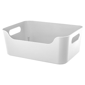 Корзинка 27х19х10,5см 4,6л ECONOVA SCANDI белый пластик 000000000001222759