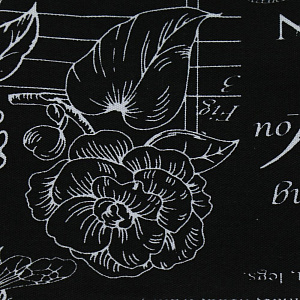 Полотенце кухонное 50*70 рогожка.100%хлопок"Версаль черный"592031 000000000001188756