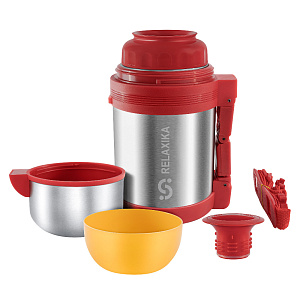 Термос универсальный для еды и напитков 800мл RELAXIKA 201 нержавеющая сталь Термос универсальный для еды и напитков 800мл RELAXIKA 201 нержавеющая сталь 000000000001213738