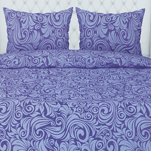 Комплект постельного белья 2-спальный ТРАДИЦИЯ Узоры рис068 Вид9/8 синий белоземельная бязь хлопок 100% 000000000001207177