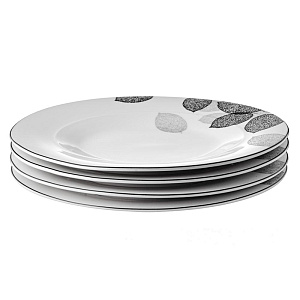 Тарелка обеденная 22,5см ESPRADO Bosqua Platina костяной фарфор 000000000001163449