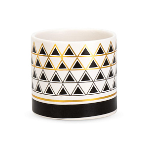 Кашпо 10х9см 0,45л Геометрия III керамика 000000000001225876