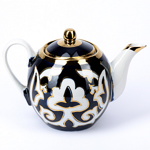 Чайник Пахта 800мл ASIA PORCELAIN классический с титановым напылением фарфор 000000000001204890