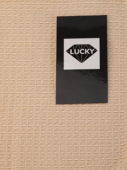 Полотенце кухонное 30х50см LUCKY вафельно-махровое капучино хлопок 100% 000000000001225105