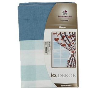 Штора д/дома комб.  хлопок, 150x170, 1 шт 000000000001162382
