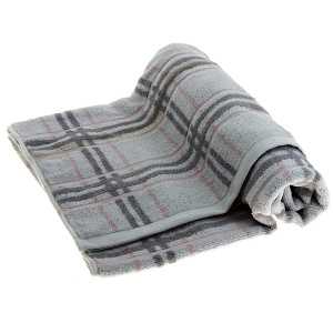 Полотенце Клетка DE'NASTIA 70х130см серый 100%Хлопок T000041 000000000001104394