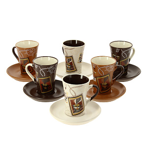 Чайный набор Wellberg, керамика, 12 предметов 000000000001172407