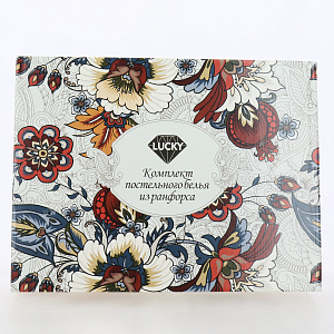 Комплект постельного белья Евро LUCKY Звездное небо 2 наволочки 50х70см синий/белый ранфорс 80% хлопок 20% полиэстер 000000000001213468