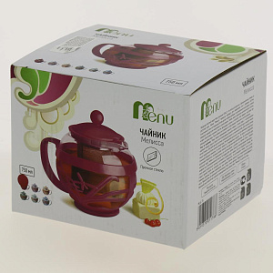 Чайник заварочнный 750мл MENU Мелисса 6 цветов 000000000001142336