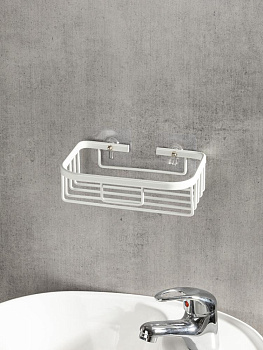 Держатель навесной 18x12x5,5см DE'NASTIA белый алюминий 000000000001227444