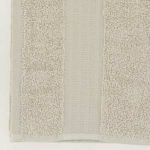 Полотенце махровое 60х100см LUCKY бордюр полосы бежевое 100% хлопок 000000000001208931