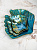 Блюдо 18см EFE glass Ракушка золотая кайма синий стекло 000000000001213516