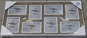 Фоторамка на 8 фото 34х65  - это стиль и изысканность Вашего дома.  Разное сочетание цветов придают фоторамке универсальность. Матер 000000000001195651