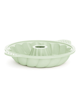 Форма для выпечки 28x6,5см DE'NASTIA с отверстием мятный силикон 000000000001219665