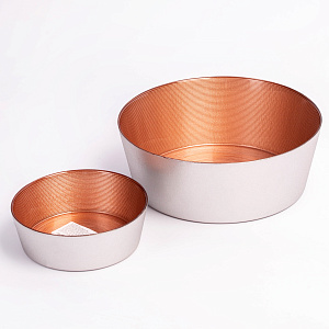 Салатник 21см GLASSCOM прямые бортики copper стекло 000000000001211820