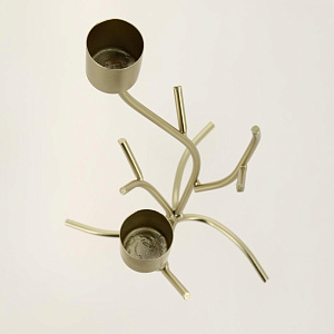 Подсвечник декоративный "Branch" 23см металл/стекло золото R011285 000000000001200405