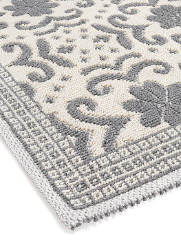 Коврик универсальный 80х150см LUCKY УЗОР2 коричнево-серый хлопок 000000000001206545