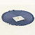 Салфетка сервировочная D35см LUCKY с бахромой темно-синяя 60% полипропилен 40% полиэстер 000000000001208929