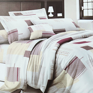 Комплект постельного белья  Семейный«Павлина»«Жанет»креп,100%полисатин 000000000001197997