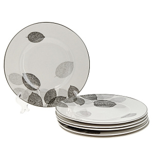 Набор тарелок десертных 6шт 18,5см ESPRADO Bosqua Platina фарфор 000000000001177178