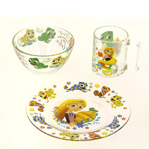 РАПУНЦЕЛЬ Набор для завтрака 3 предмета ОСЗ стекло 000000000001186730