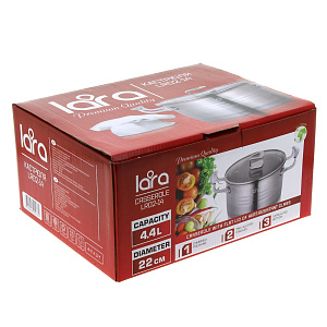 Кастрюля Premium Lara, 4.4л 000000000001121701