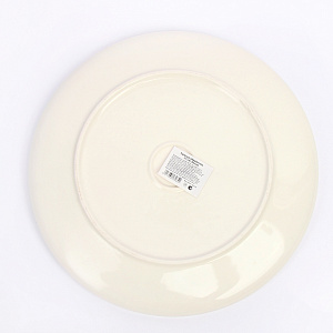 Тарелка обеденная 27см белый глазурованная керамика 000000000001213934