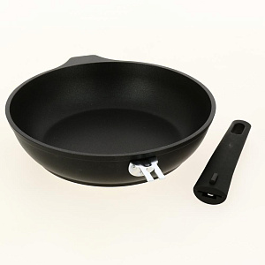 Сковорода 24х6см KUKMARA съемная ручка антипригарное покрытие черный литой алюминий 000000000001204805