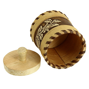 БЕРЕСТА Туес ПРИРОДА 6*6*7см 00150 000000000001146570