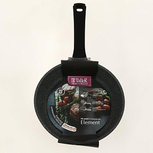 Сковорода 22см TALLER Элемент бакелитовая ручка Soft-touch алюминий 000000000001202992
