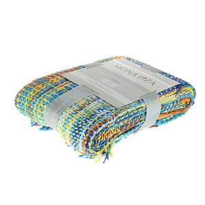 Вязаный плед с кистями Picasso Mona Liza, 140?180 см, акрил 000000000001130019