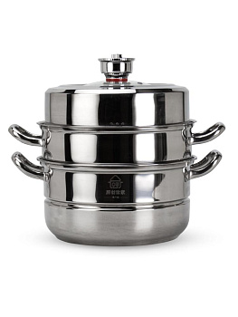 Мантоварка с таймером 30см нержавеющая сталь 000000000001228973