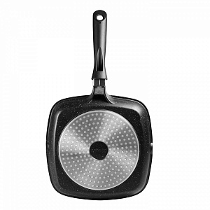 Сковорода гриль Titanium Granit с антипригарным покрытием, индукция, 24 см 000000000001162151