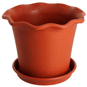 ГОРШОК Д/ЦВЕТОВ С ПОДДОНОМ   LE  FLEURE D=16 2 Л. 403-2 ТЕРРАКОТ 000000000001017820