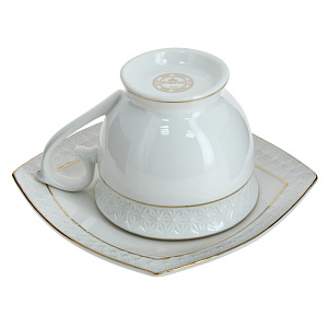 Пара чайная 280мл/блюдце КОРАЛЛ Снежная королева 000000000001063217