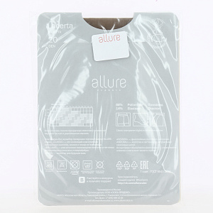 Колготки женские 20ден р.5 ALLURE Лацерта Глэйс Классические тонкие колготки для теплого сезона с усиленной верхней частью и укрепленным мыском 000000000001204899