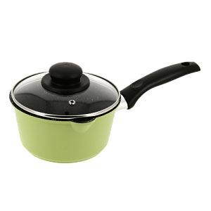 Ковш 1,6л CASTA Color антипригарное покрытие стеклянная крышка зеленый литой алюминий 000000000001202787